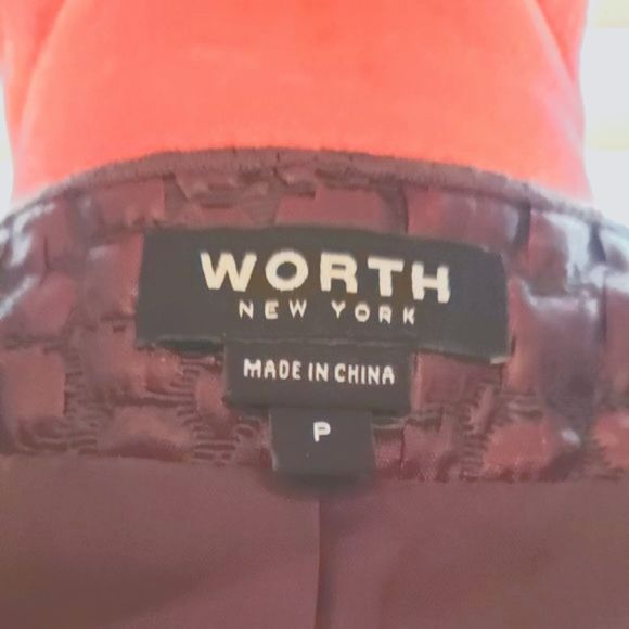 FF π WORTH NEW YORK SNAP CLOSURE LINED BURGUNDY BROWN QUILTED JACKET - Picture 2 of 5